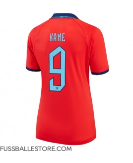 Günstige England Harry Kane #9 Auswärtstrikot Damen WM 2022 Kurzarm